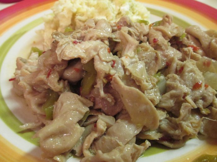 Alabama red sauce chitterlings recipe