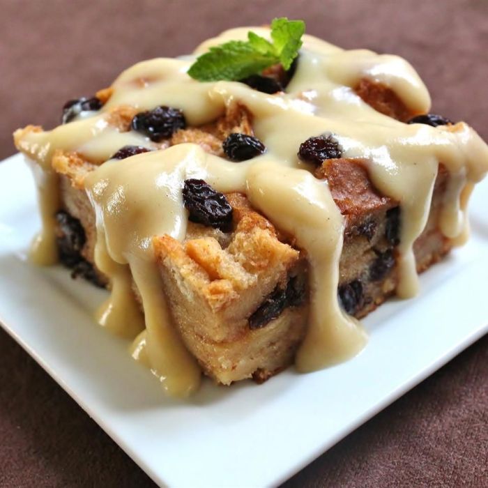 Bread pudding with vanilla sauce recipes