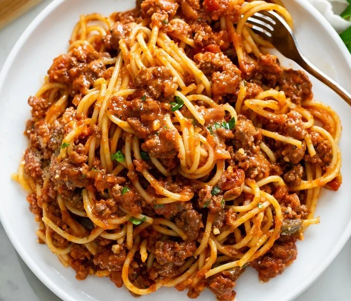 Basic spaghetti meat sauce recipe